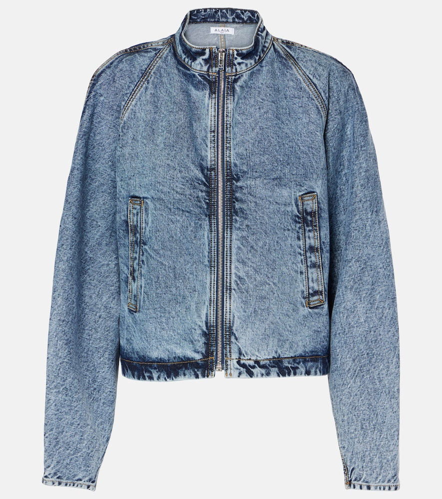 Alaia Round Racing denim jacket - Alaia Round Racing 牛仔夹克