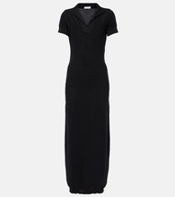 Alaia Semi-sheer polo dress