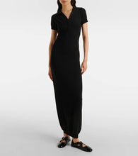 Alaia Semi-sheer polo dress