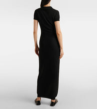 Alaia Semi-sheer polo dress