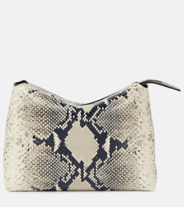 Khaite Lina snake-effect leather crossbody bag. Shop Khaite Clutches for women now.