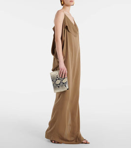Khaite Lina snake-effect leather crossbody bag