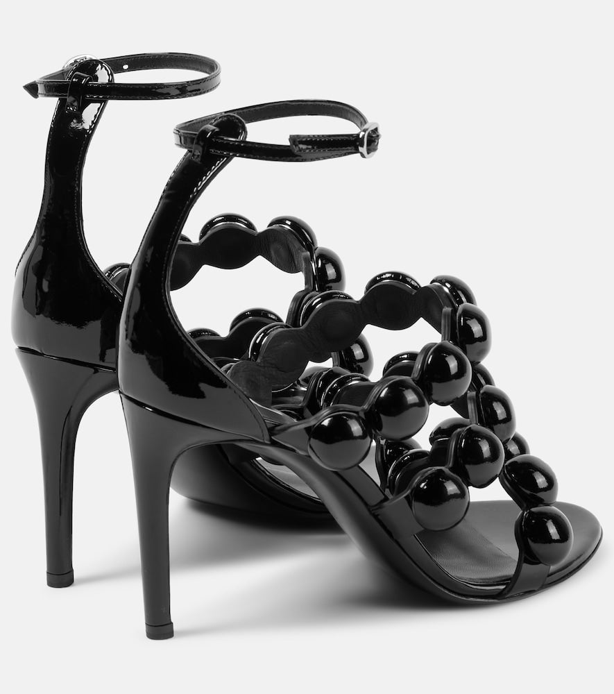 Alaia La Bombe 90 patent leather sandals