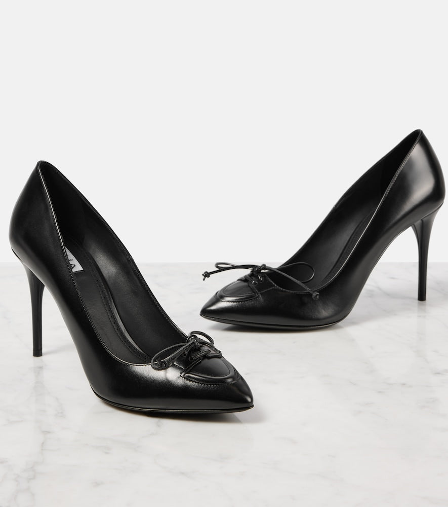 Alaia 90 leather pumps