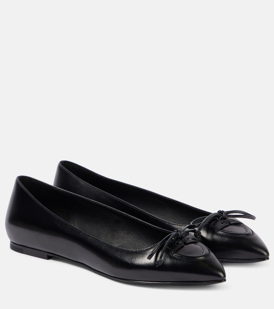 Alaia Leather ballet flats - Alaia 皮革芭蕾平底鞋