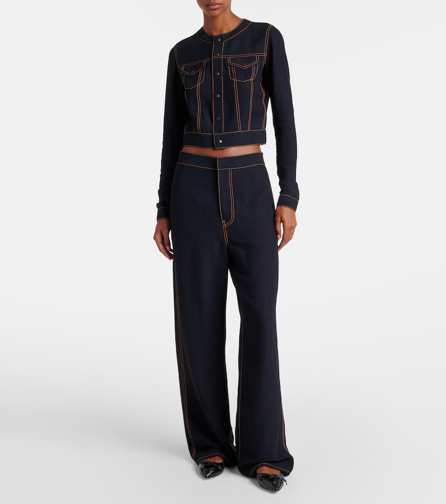Alaia Leather ballet flats
