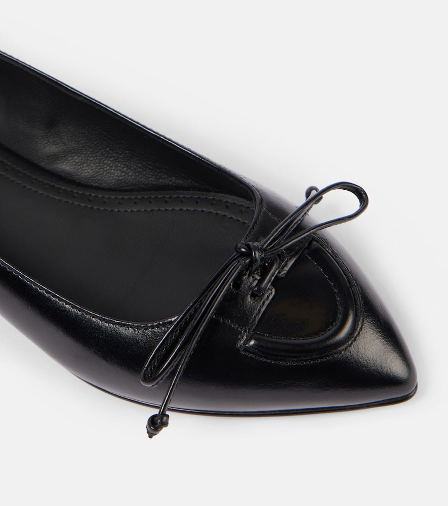 Alaia Leather ballet flats
