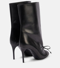 Alaia 90 bow-detail leather ankle boots
