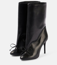 Alaia 90 bow-detail leather ankle boots