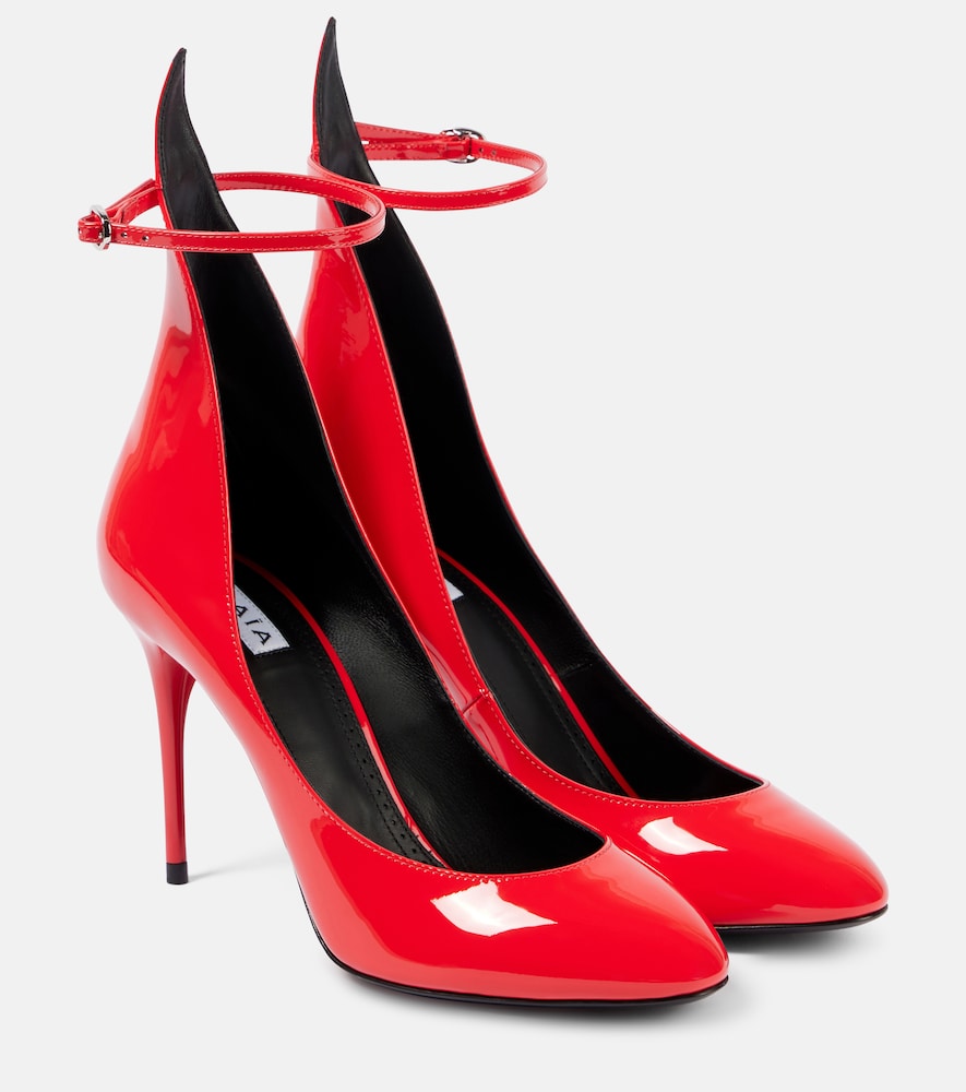 Alaia Decollete patent leather pumps - Alaia Decollete漆皮高跟鞋