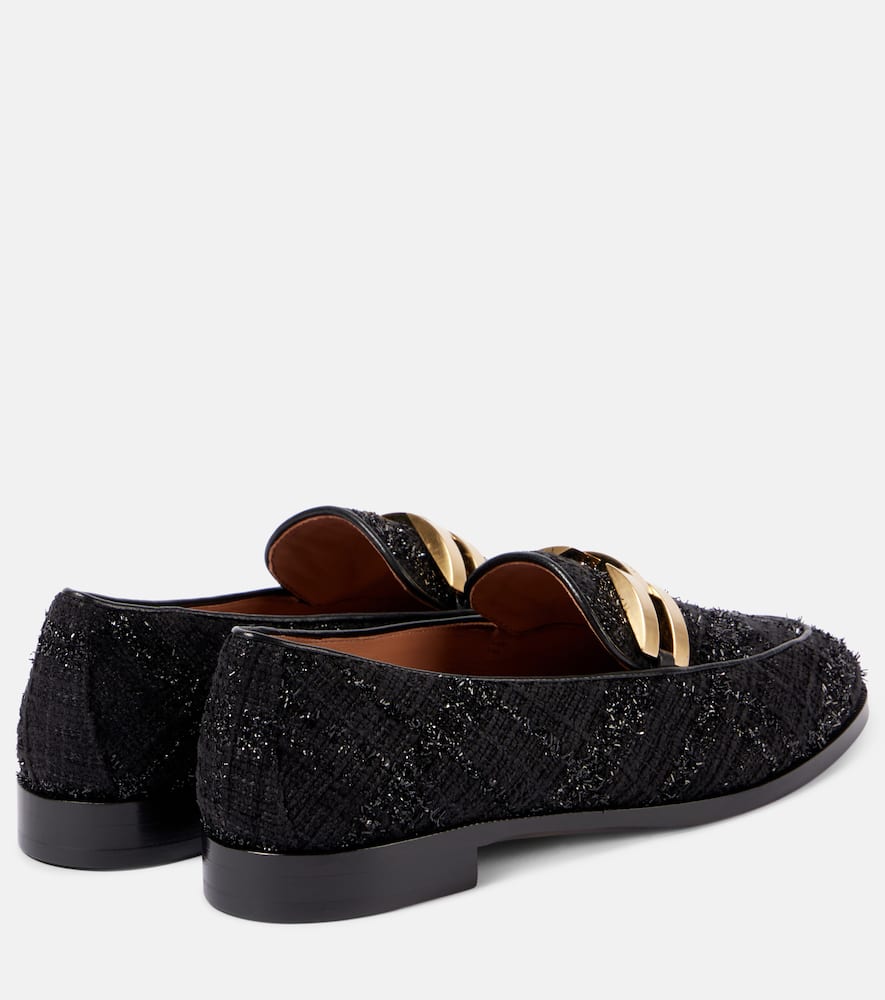 Aquazzura Brandi Bouclé loafers