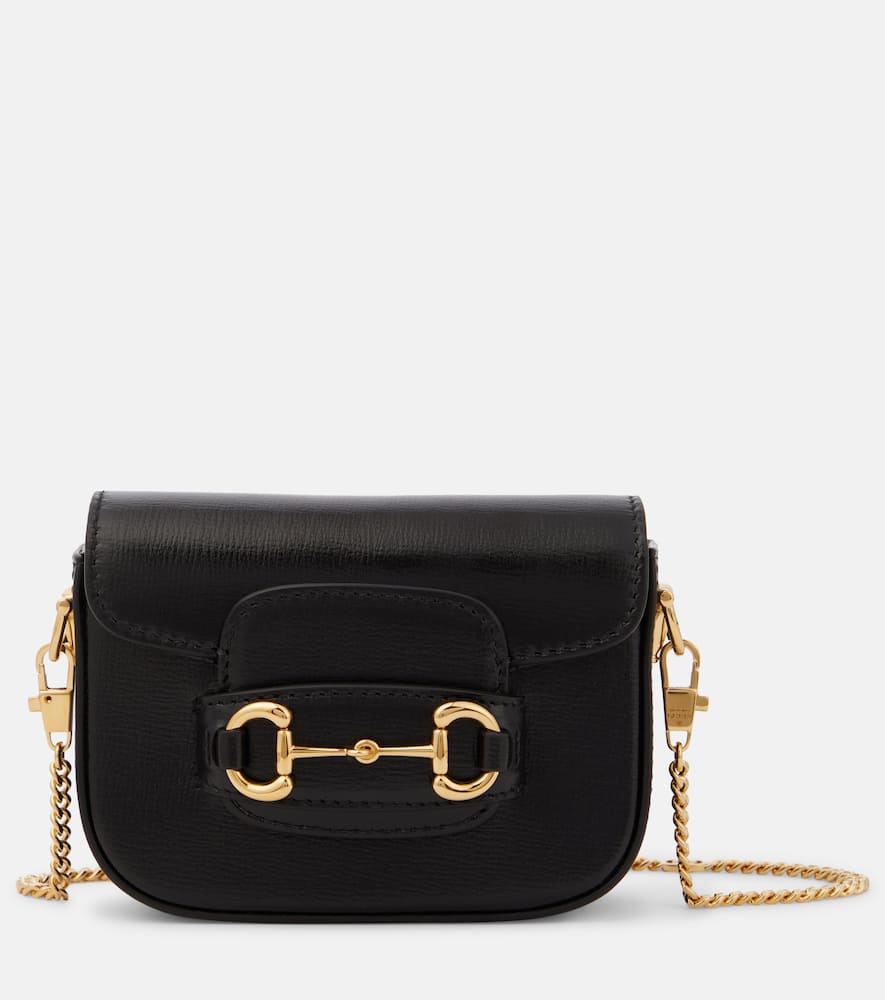 Gucci Gucci Horsebit 1955 Mini leather shoulder bag. Shop Gucci Crossbody Bags for women now.