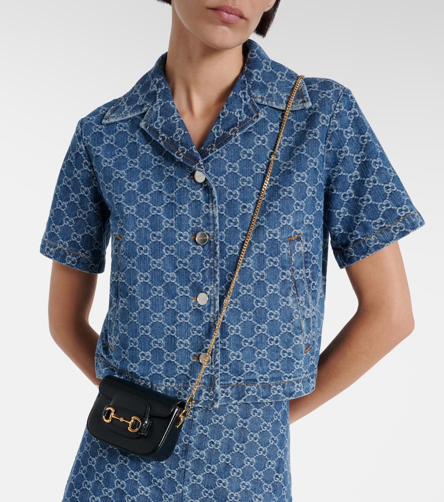 Gucci Gucci Horsebit 1955 Mini leather shoulder bag