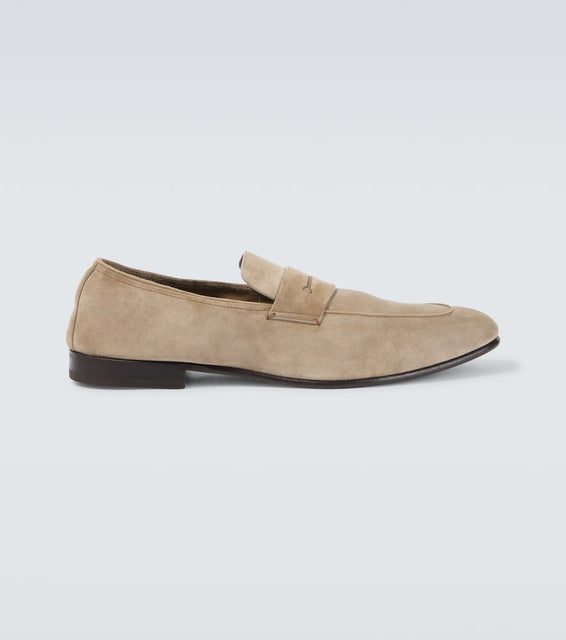 Zegna L'Asola suede penny loafers
