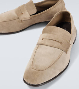 Zegna L'Asola suede penny loafers