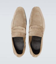 Zegna L'Asola suede penny loafers