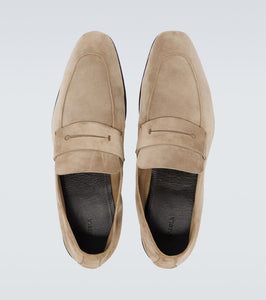 Zegna L'Asola suede penny loafers