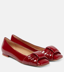 Gianvito Rossi Parad√É¬¨ patent leather ballet flats