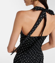 Dolce&Gabbana Polka-dot cotton-blend drill corset dress