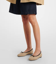 Malone Souliers x Tabitha Simmons Misty canvas ballet flats