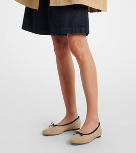 Malone Souliers x Tabitha Simmons Misty canvas ballet flats