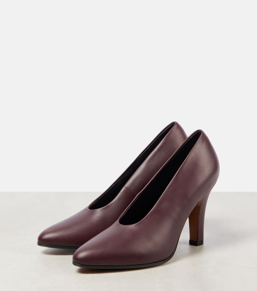 The Row Prudens leather pumps