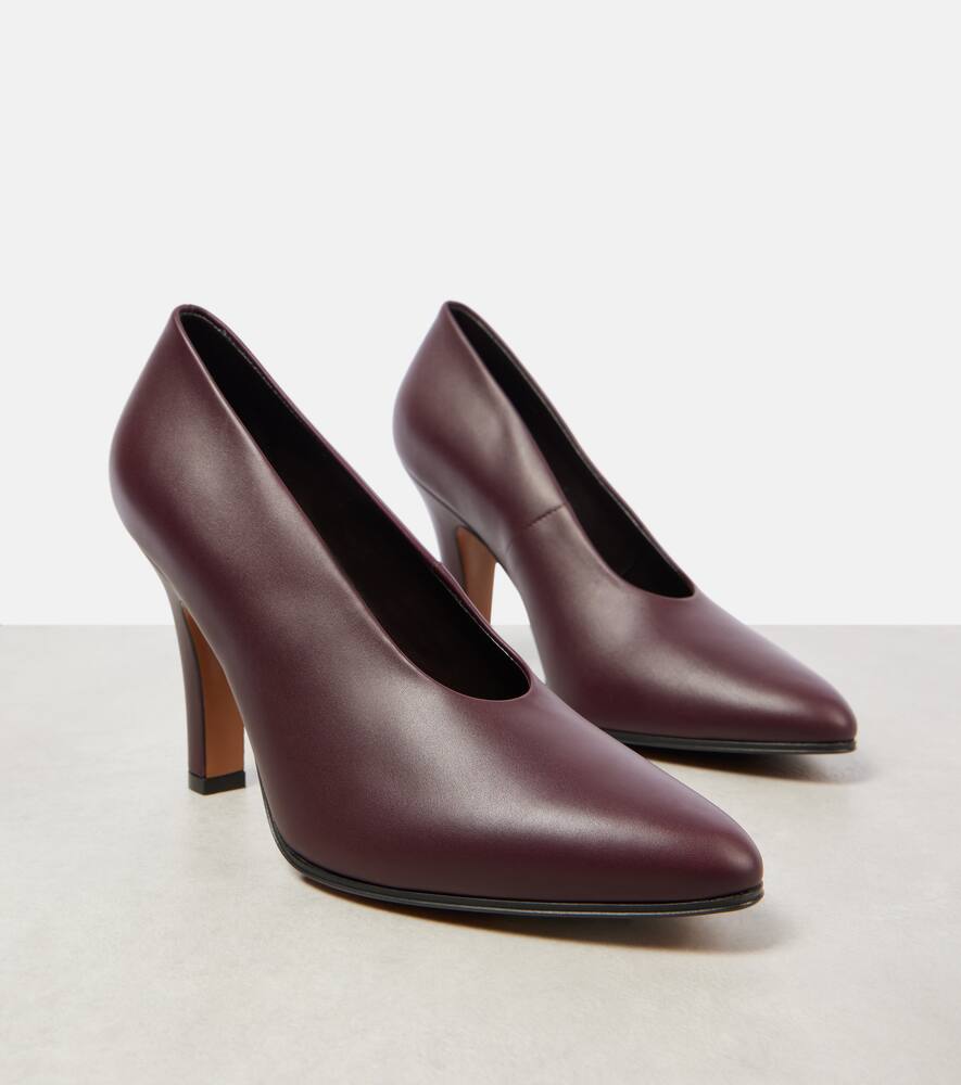 The Row Prudens leather pumps