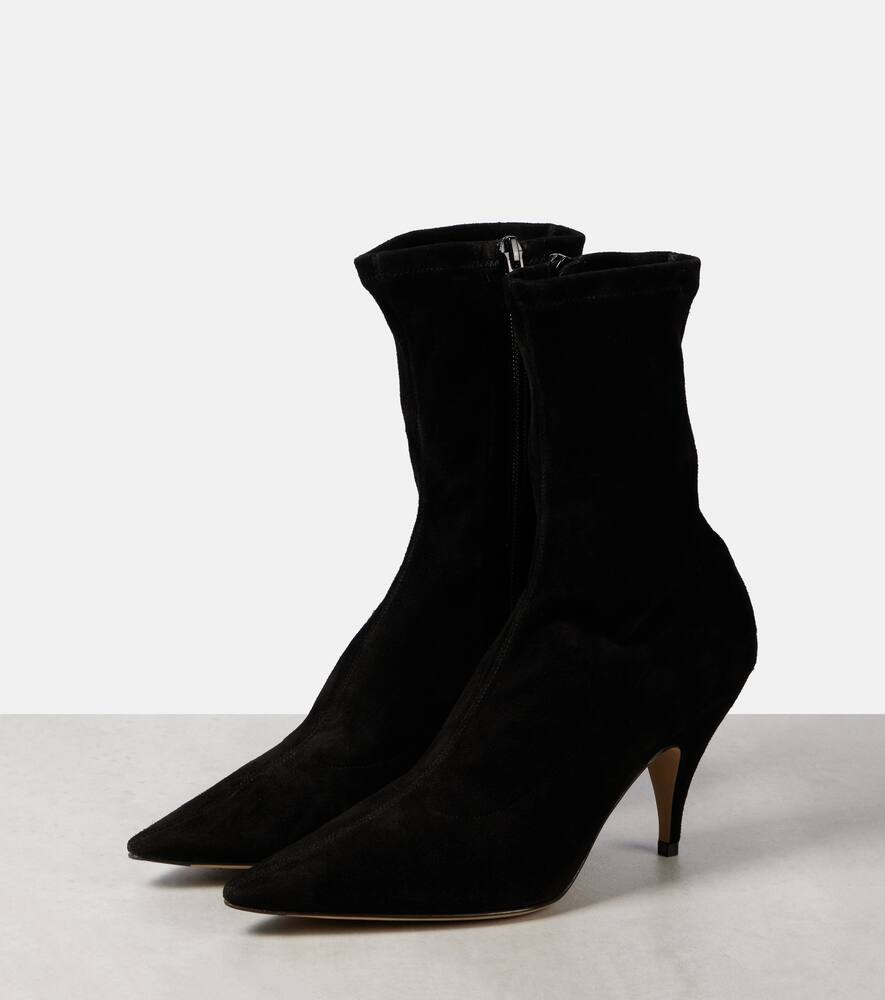 The Row Liisa suede ankle boots