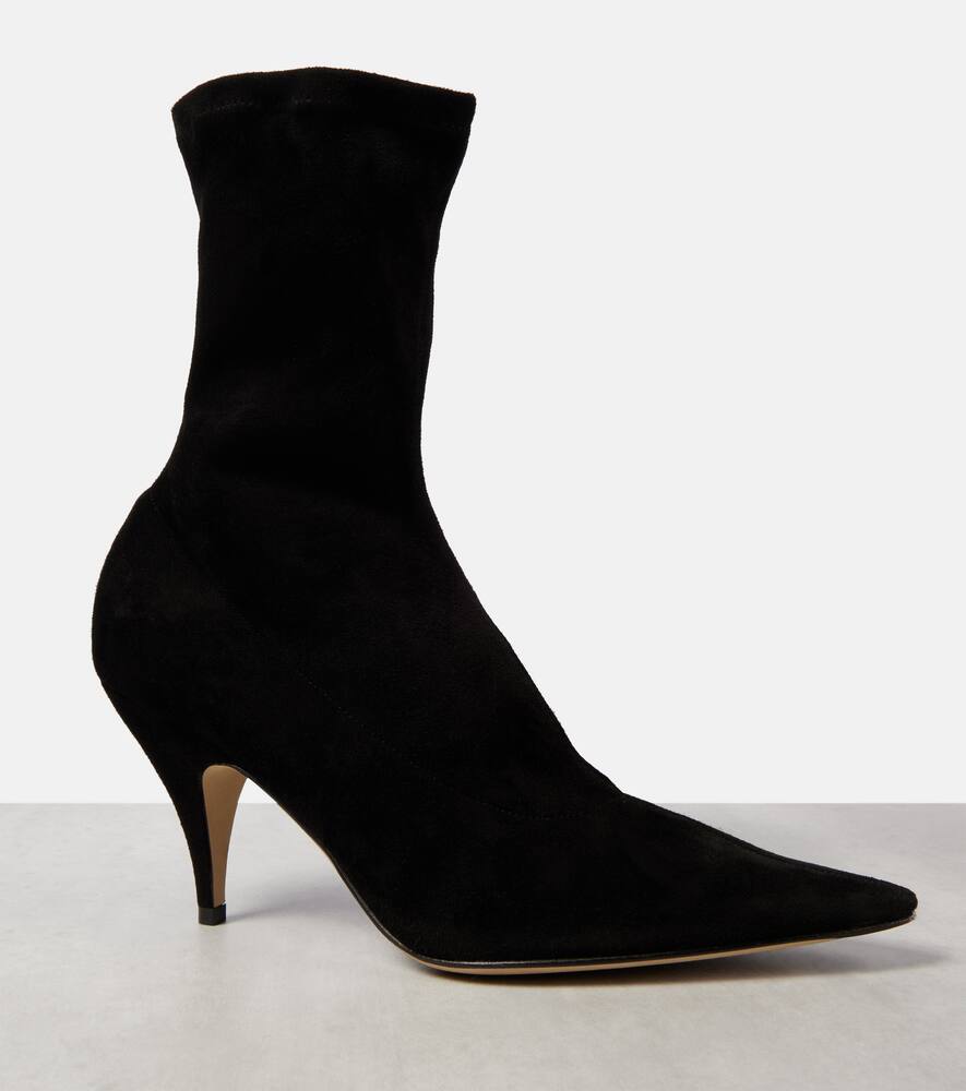 The Row Liisa suede ankle boots
