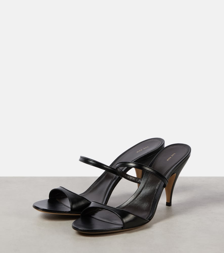 The Row Vika Knot 80 leather mules