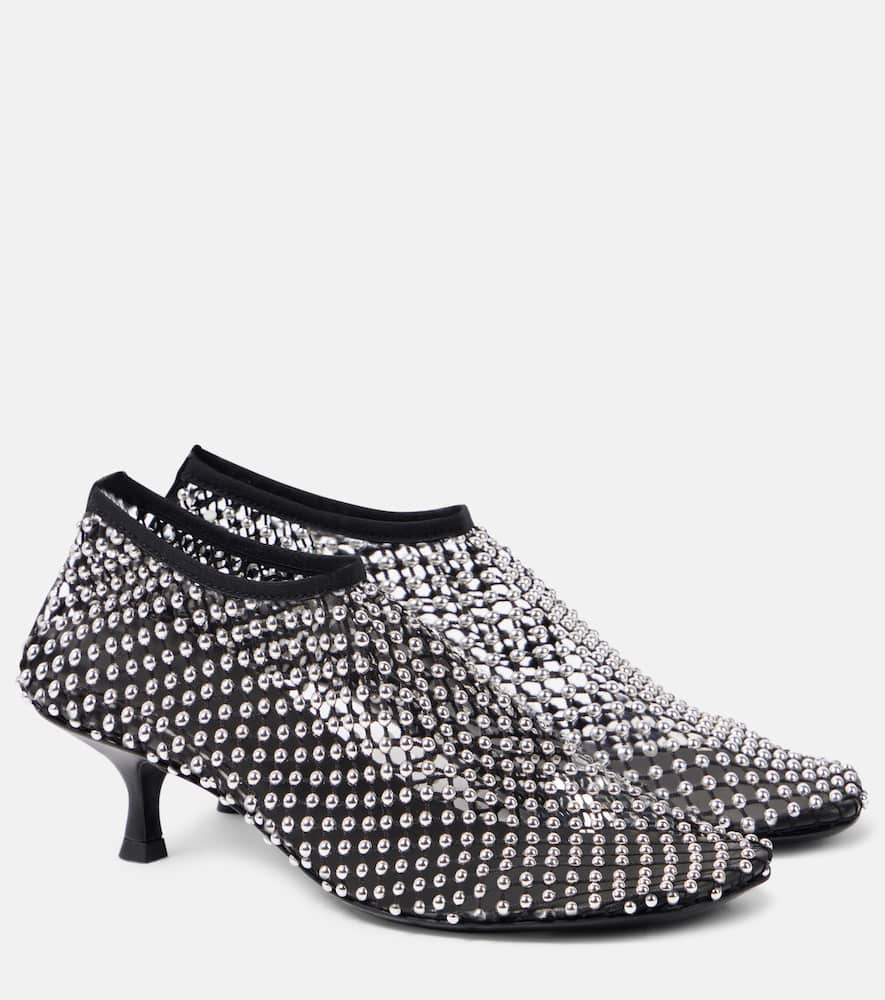 Christopher Esber Minette embellished fishnet pumps