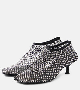 Christopher Esber Minette embellished fishnet pumps