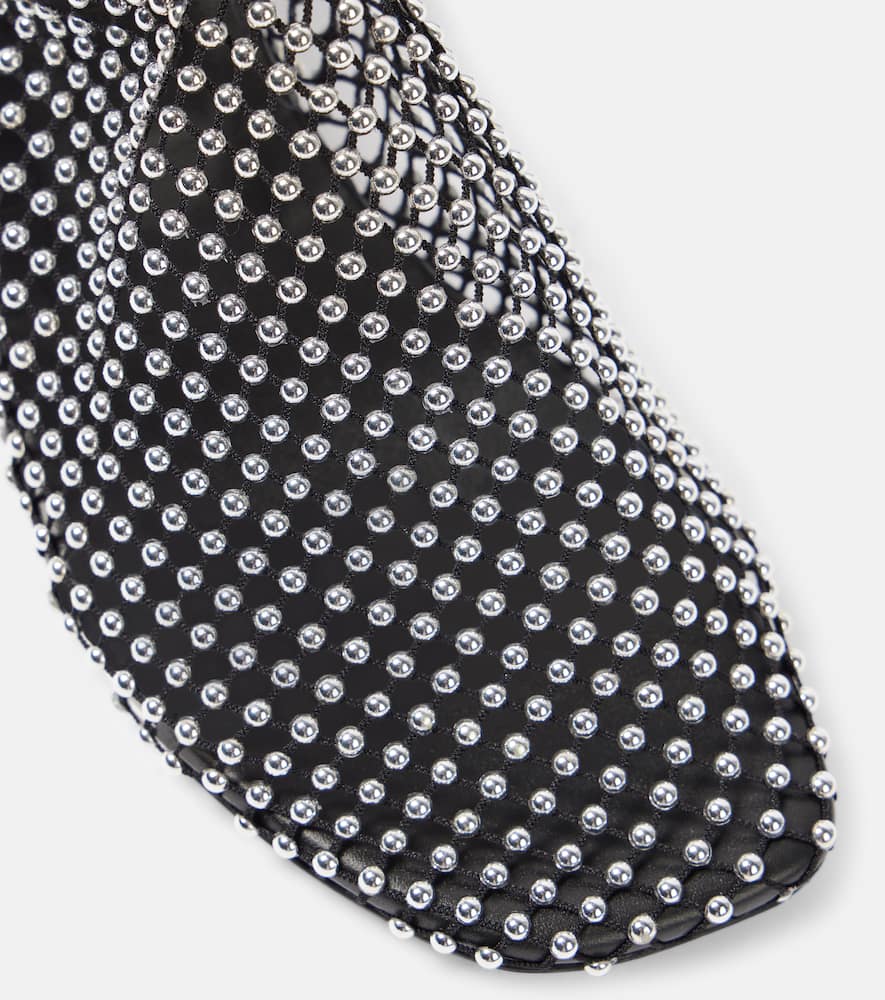 Christopher Esber Minette embellished fishnet pumps