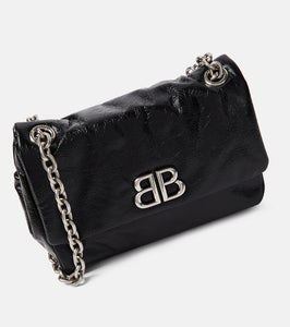 Balenciaga Monaco Mini BB leather shoulder bag