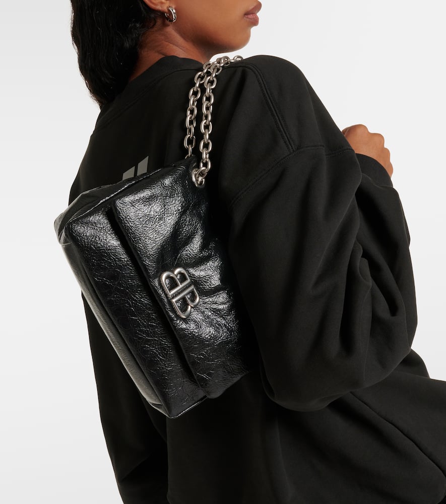 Balenciaga Monaco Mini BB leather shoulder bag