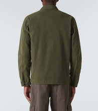 Stone Island Compass cotton canvas overshirt