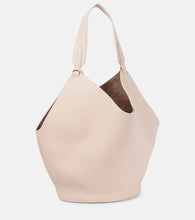 Khaite Lotus Medium leather tote bag. Shop Khaite Tote Bags for women now.