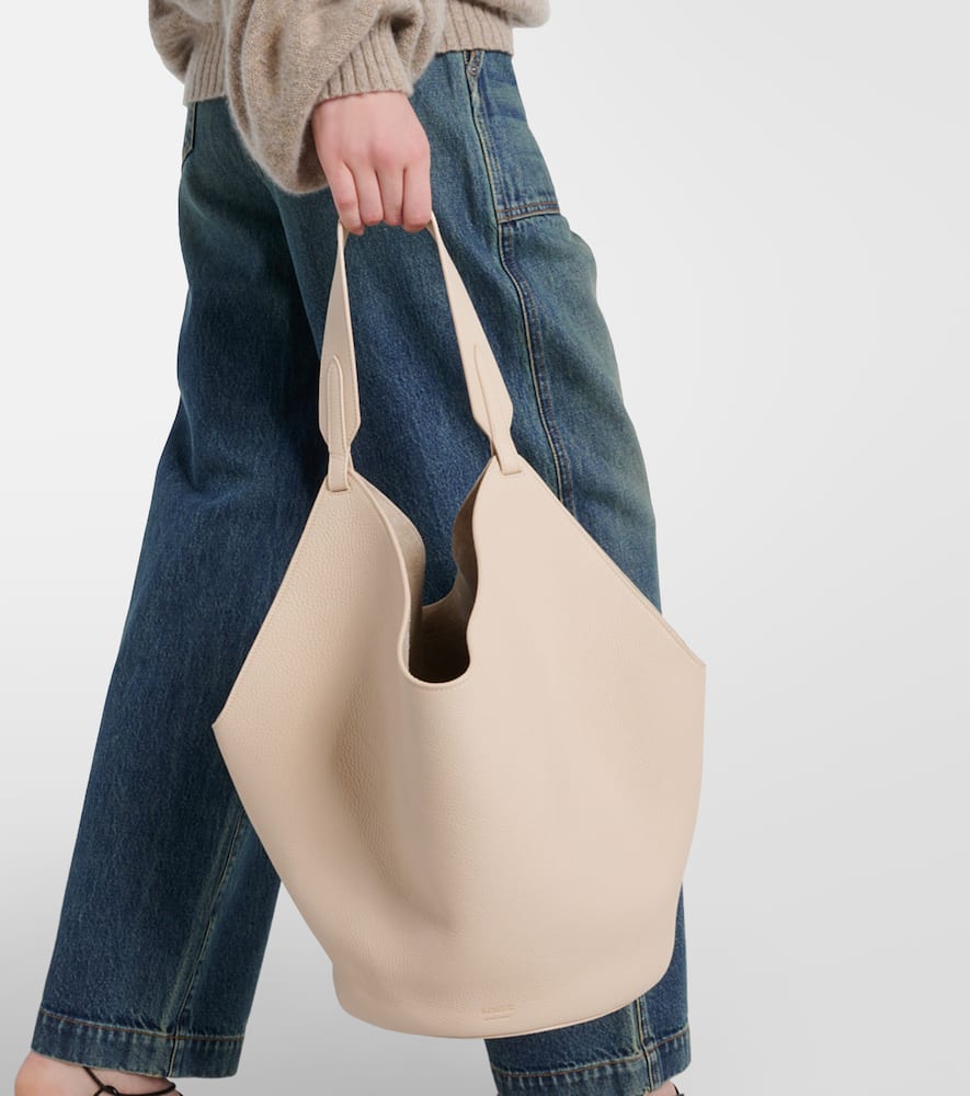 Khaite Lotus Medium leather tote bag