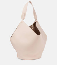 Khaite Lotus Medium leather tote bag