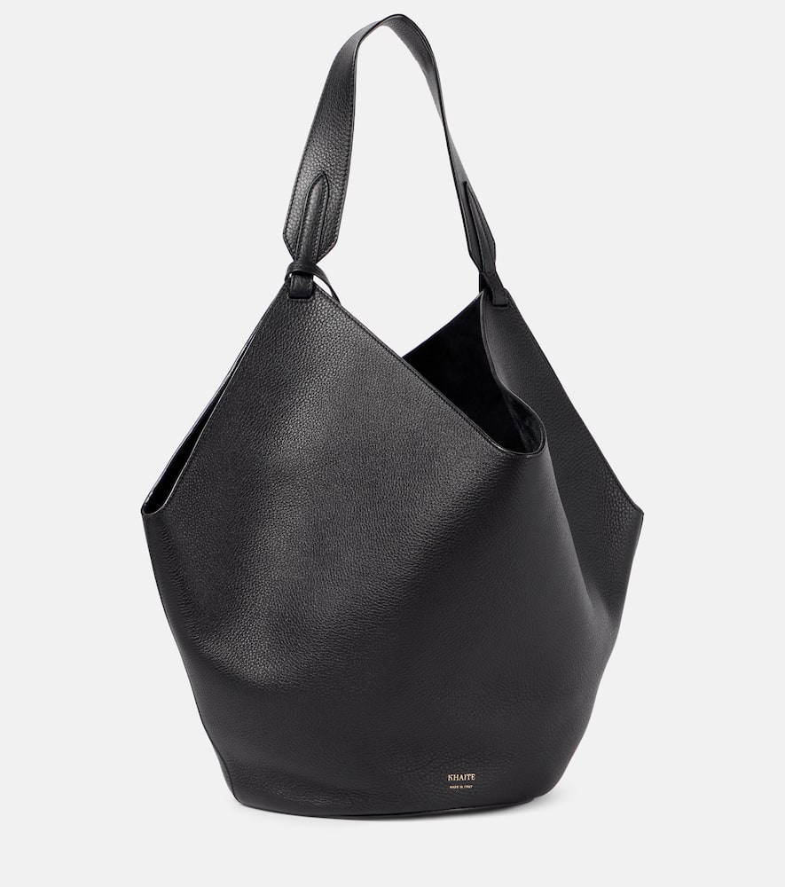 Khaite Lotus Medium leather tote bag. Shop Khaite Tote Bags for women now.