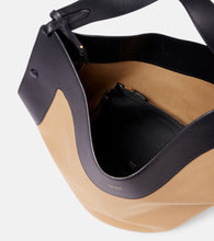 Khaite Lotus Medium canvas and leather tote bag