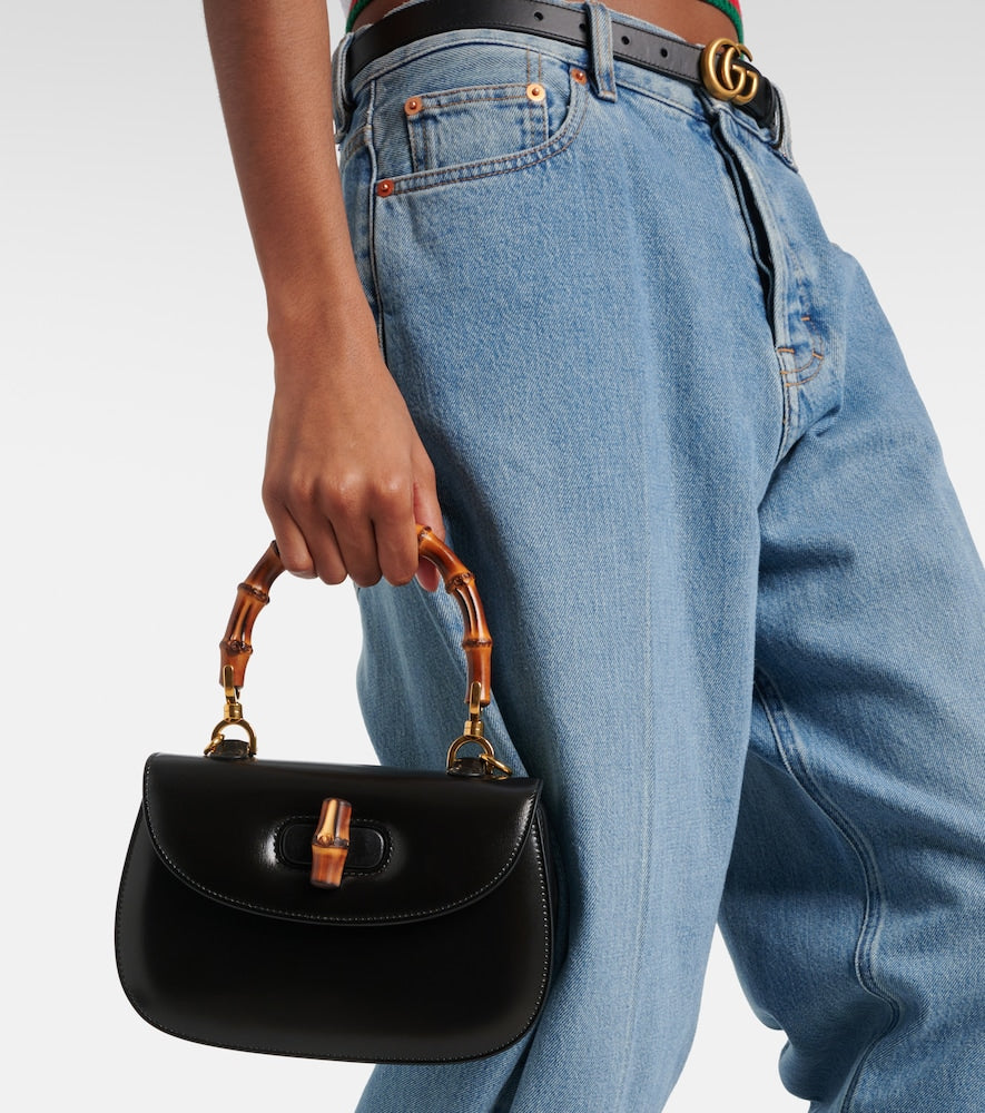 Gucci Gucci Bamboo 1947 Small leather top-handle bag