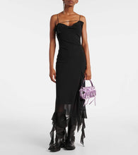 Acne Studios Bow-detail metallic leather shoulder bag