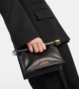 Jacquemus La Petite Pochette Rond Carr√É¬© leather clutch