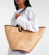 Jacquemus Le Bambola leather-trimmed basket bag