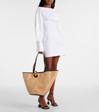 Jacquemus Le Bambola leather-trimmed basket bag