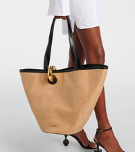 Jacquemus Le Bambola leather-trimmed basket bag
