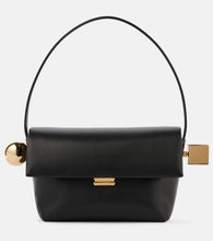 Jacquemus Rond Carr√É¬© leather shoulder bag. Shop Jacquemus Shoulder Bags for women now.