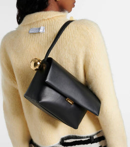 Jacquemus Rond Carr√É¬© leather shoulder bag