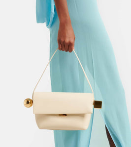 Jacquemus Le Rond Carr√É¬© leather shoulder bag